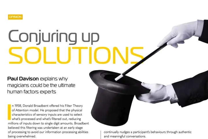 Conjuring up Solutions